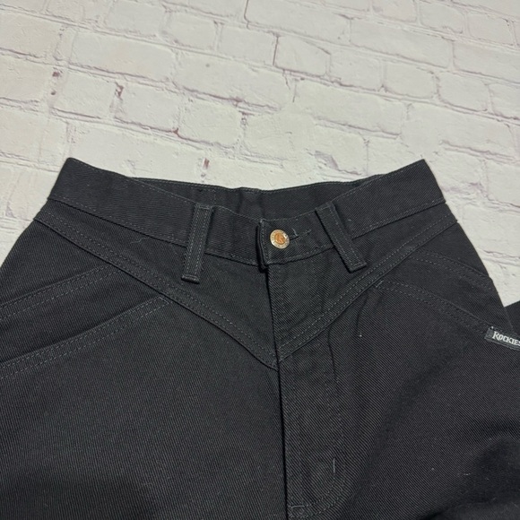 ROCKY MOUNTAIN CLOTHING CO women’s black denim jeans vintage 80s size 22 EUC - Picture 4 of 16
